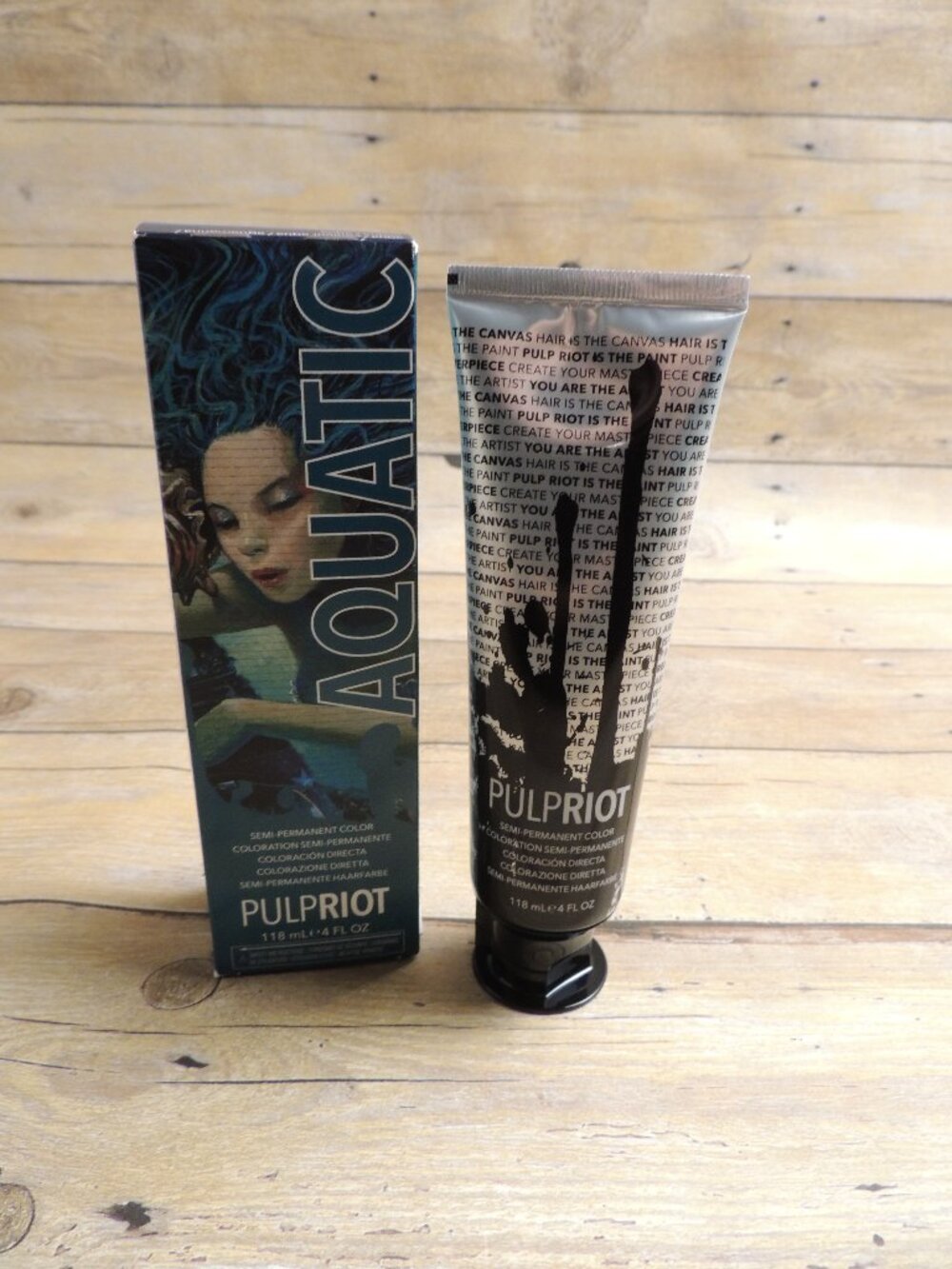 Pulp Riot Aquatic Semi Permanent Hair Color Dye New Sealed Blue Turquoise 4oz